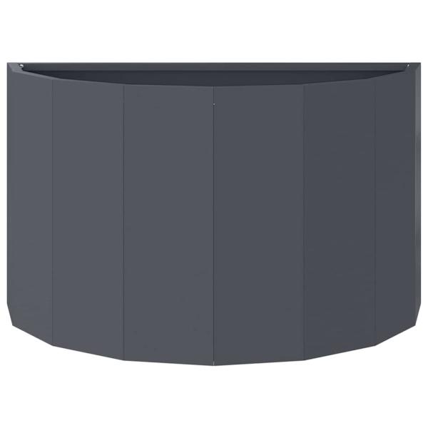 Pflanzkübel Anthrazit 60 x 30 x 35 cm Stahl