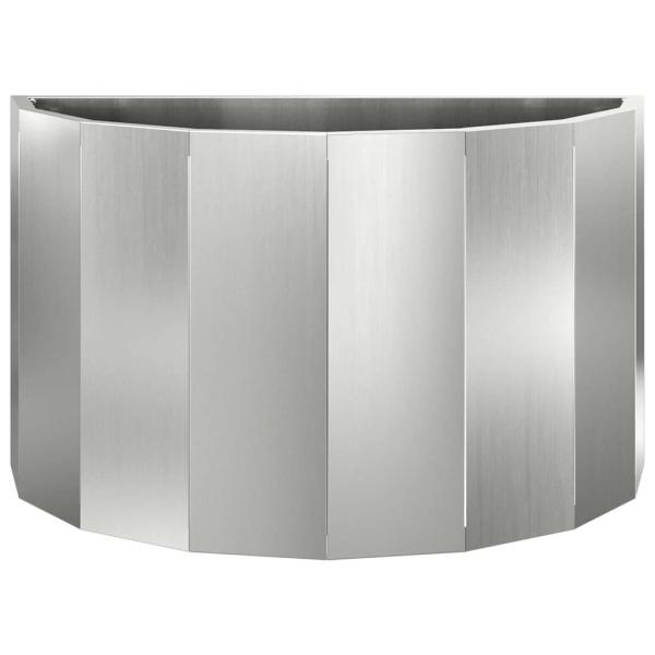 Pflanzkübel Silber 60 x 30 x 35 cm Verzinkter Stahl