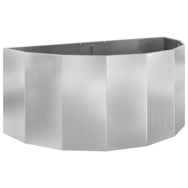 Pflanzkübel Silber 120 x 60 x 50 cm Verzinkter Stahl