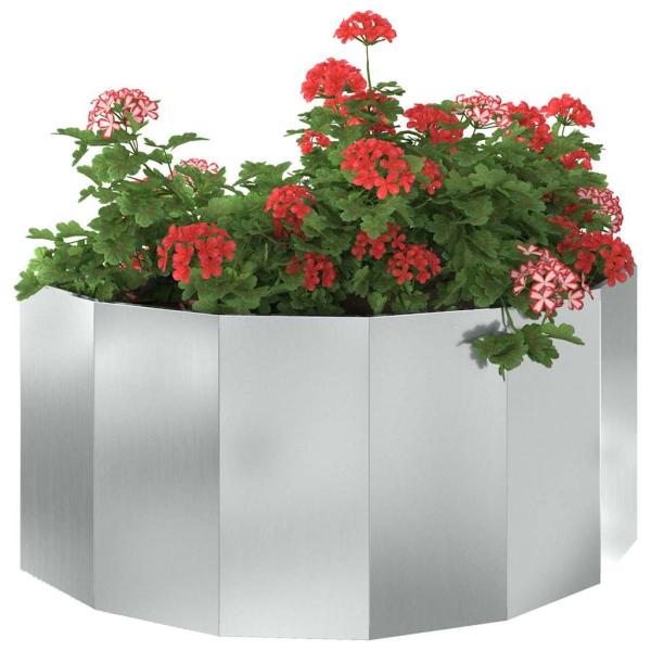 Pflanzkübel Silber 120 x 60 x 50 cm Verzinkter Stahl