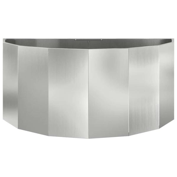 Pflanzkübel Silber 120 x 60 x 50 cm Verzinkter Stahl