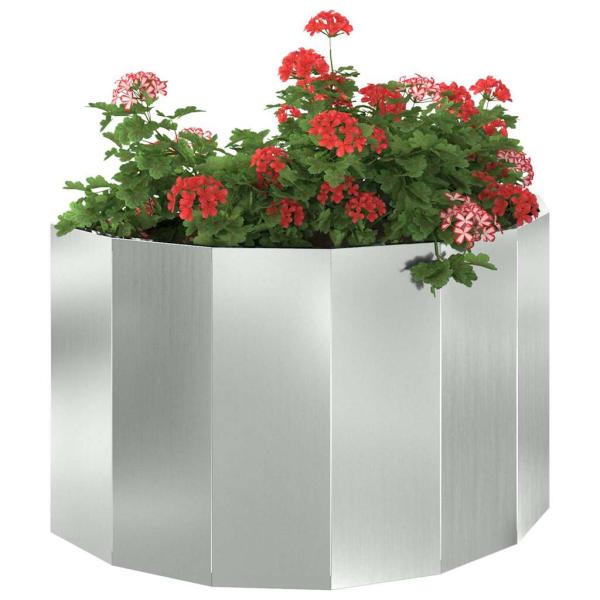 Pflanzkübel Silber 90 x 45 x 50 cm Verzinkter Stahl