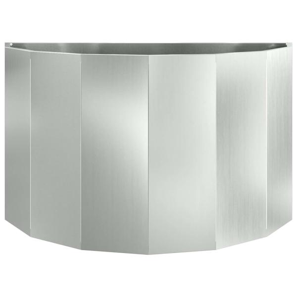 Pflanzkübel Silber 90 x 45 x 50 cm Verzinkter Stahl