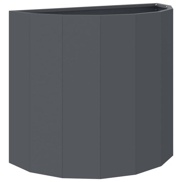 Pflanzkübel Anthrazit 60 x 30 x 50 cm Stahl