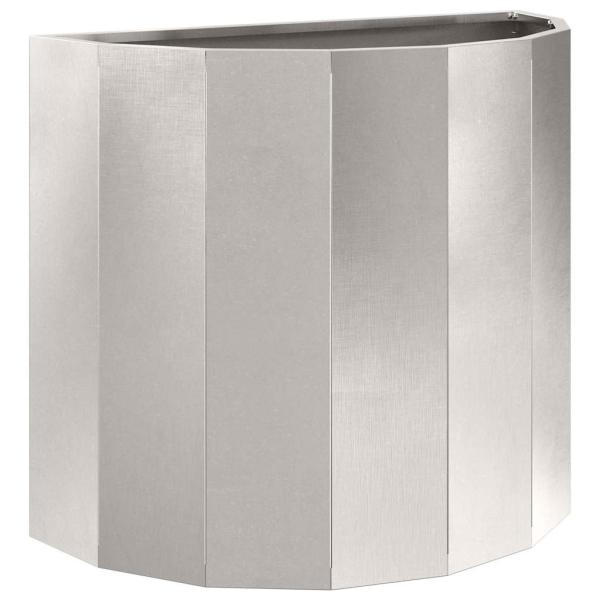 Pflanzkübel Silber 60 x 30 x 50 cm Edelstahl