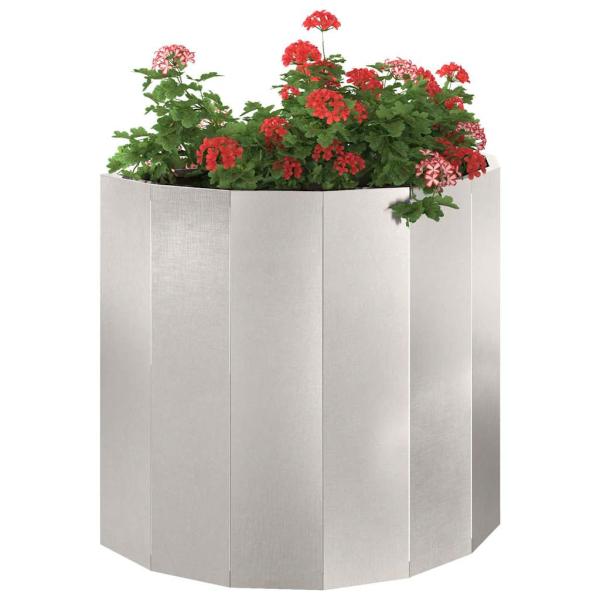 Pflanzkübel Silber 60 x 30 x 50 cm Edelstahl