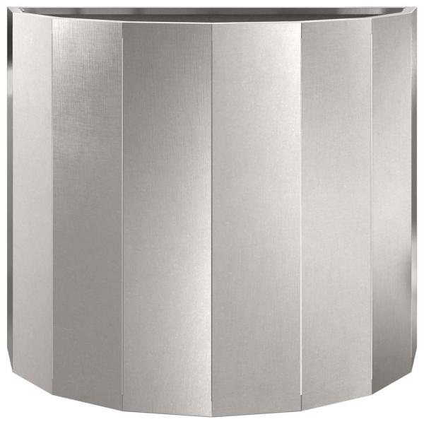 Pflanzkübel Silber 60 x 30 x 50 cm Edelstahl