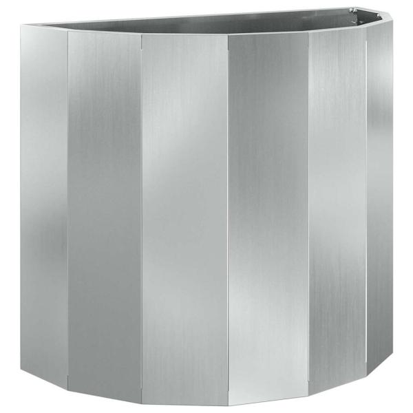 Pflanzkübel Silber 60 x 30 x 50 cm Verzinkter Stahl