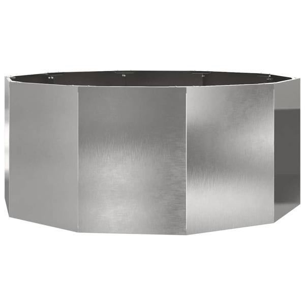 Pflanzkübel Silber 120 x 120 x 50 cm Edelstahl