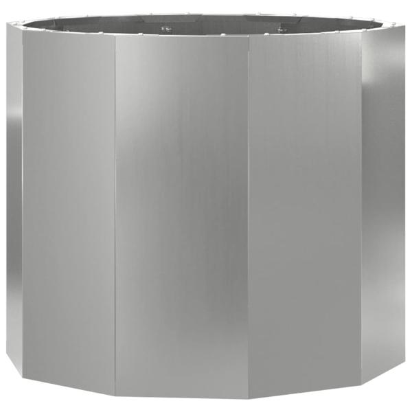 Pflanzkübel Silber 60 x 60 x 50 cm Verzinkter Stahl