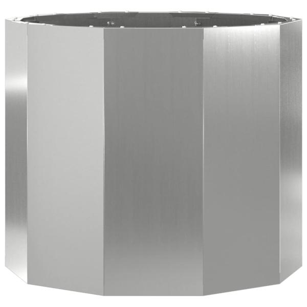 Pflanzkübel Silber 60 x 60 x 50 cm Verzinkter Stahl