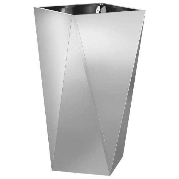 Pflanzkübel Silber 40 x 40 x 75 cm Verzinkter Stahl
