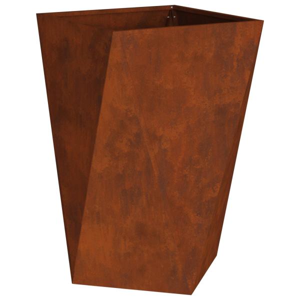 Pflanzkübel Rostig 50 x 50 x 75 cm Wetterfeststahl