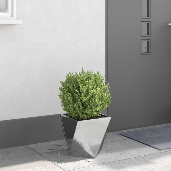 Pflanzkübel Silber 30 x 30 x 30 cm Verzinkter Stahl