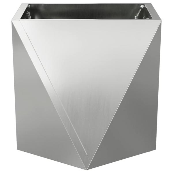 Pflanzkübel Silber 30 x 30 x 30 cm Verzinkter Stahl