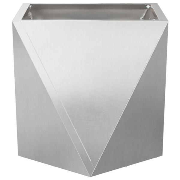 Pflanzkübel Silber 40 x 40 x 40 cm Edelstahl
