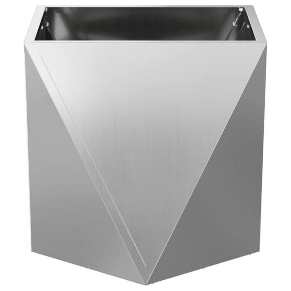 Pflanzkübel Silber 40 x 40 x 40 cm Verzinkter Stahl