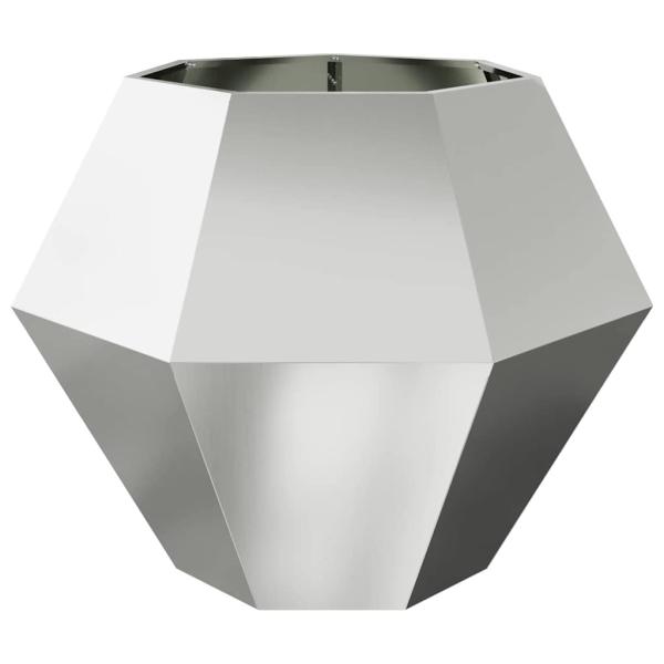 Pflanzkübel Silber 100 x 100 x 80 cm Verzinkter Stahl