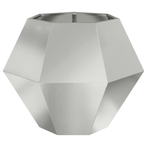 Pflanzkübel Silber 75 x 75 x 60 cm Verzinkter Stahl
