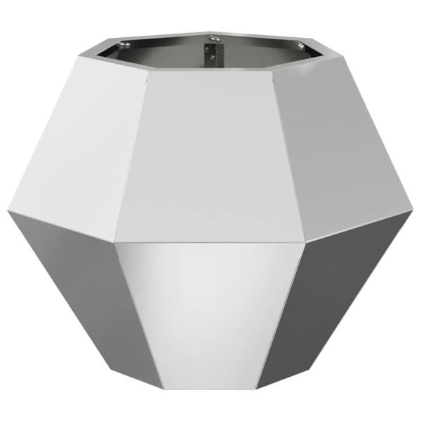 Pflanzkübel Silber 50 x 50 x 40 cm Verzinkter Stahl