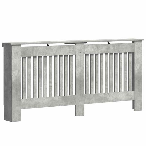 Heizkörperabdeckung Betongrau 172 x 19 x 81,5 cm Holzwerkstoff