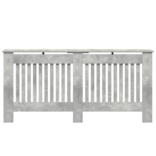 Heizkörperabdeckung Betongrau 172 x 19 x 81,5 cm Holzwerkstoff