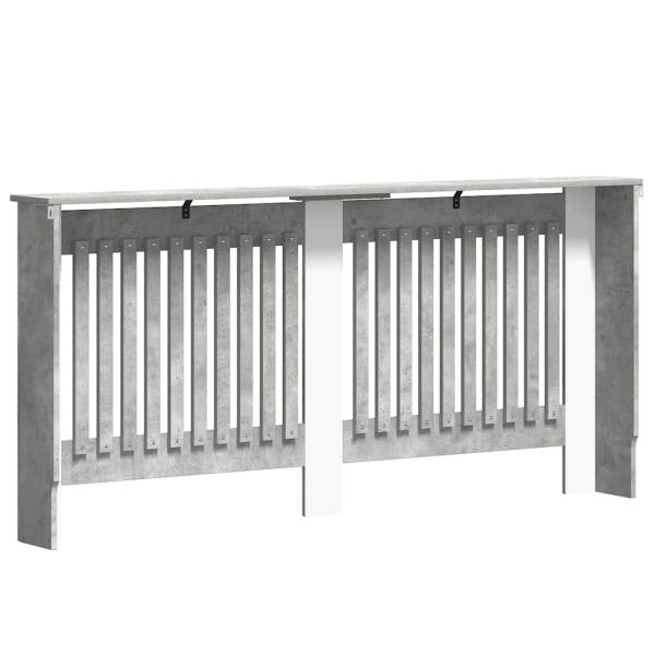 Heizkörperabdeckung Betongrau 172 x 19 x 81,5 cm Holzwerkstoff