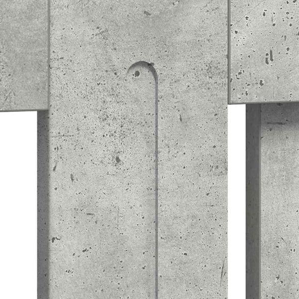 Heizkörperabdeckung Betongrau 172 x 19 x 81,5 cm Holzwerkstoff