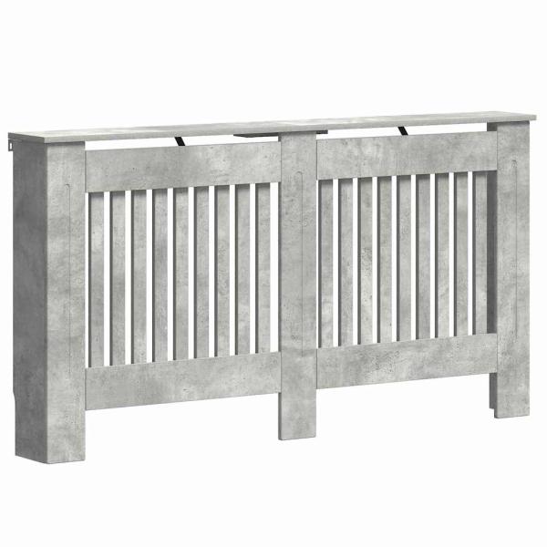 Heizkörperabdeckung Betongrau 152 x 19 x 81,5 cm Holzwerkstoff