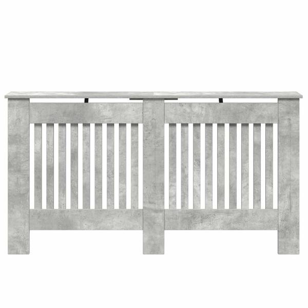 Heizkörperabdeckung Betongrau 152 x 19 x 81,5 cm Holzwerkstoff