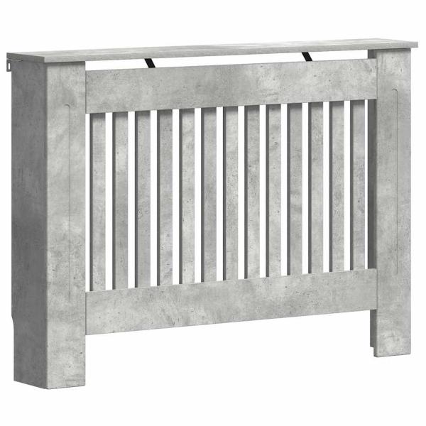 Heizkörperabdeckung Betongrau 112 x 19 x 81,5 cm Holzwerkstoff