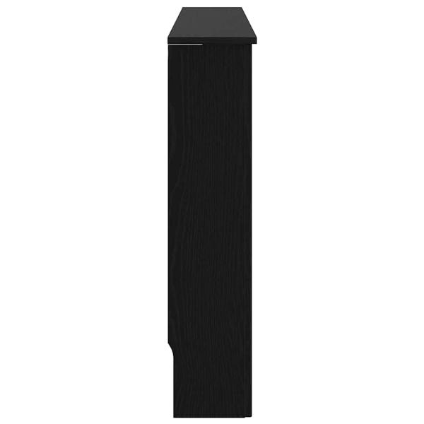 Heizkörperabdeckung Schwarz Eichen-Optik 112 x 19 x 81,5 cm