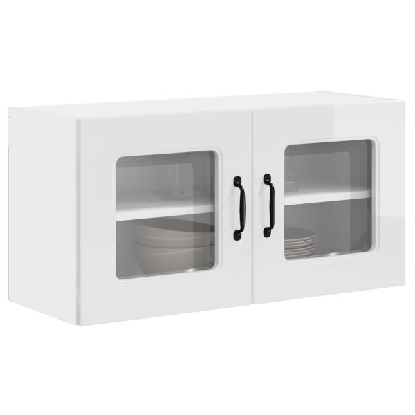Geschirrsp?lerfront Kalmar Hochglanz Wei? 80 x 31 x 40 cm