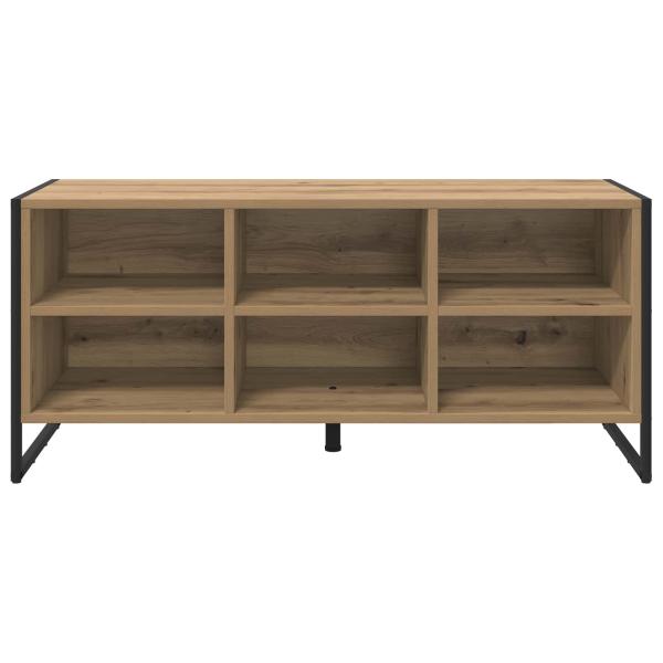 Schuhschrank 100 x 35 x 44 cm Holzwerkstoff Kunsthandwerk Eiche