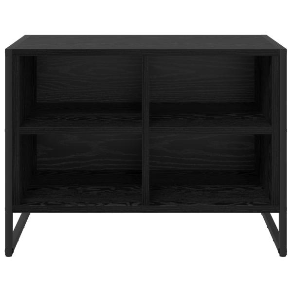 Schuhschrank 60 x 35 x 44 cm Holzwerkstoff Schwarz Eichen-Optik