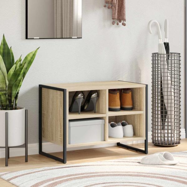 ARDEBO.de - Schuhschrank 60 x 35 x 44 cm Holzwerkstoff Sonoma