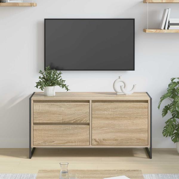 ARDEBO.de - TV-Schränk 100 x 36 x 49.5 cm Sonoma Holzwerkstoff