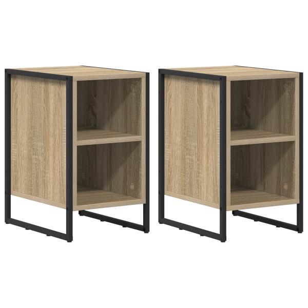 Nachttisch 2 stk. Sonoma 39,5 x 30 x 50 cm Holzwerkstoff