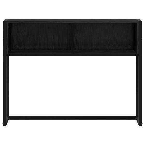 Beistelltisch Schwarz Eichen-Optik 100 x 36 x 75 cm