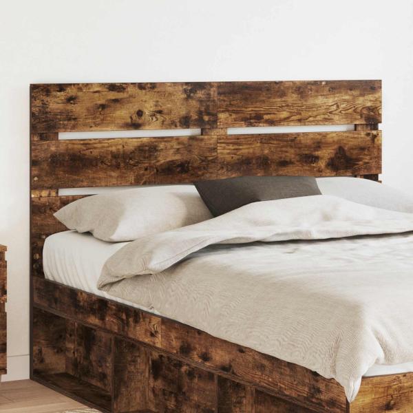 ARDEBO.de - Kopfteil Geräucherte Eiche Holzwerkstoff