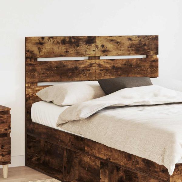 ARDEBO.de - Kopfteil Geräucherte Eiche Holzwerkstoff