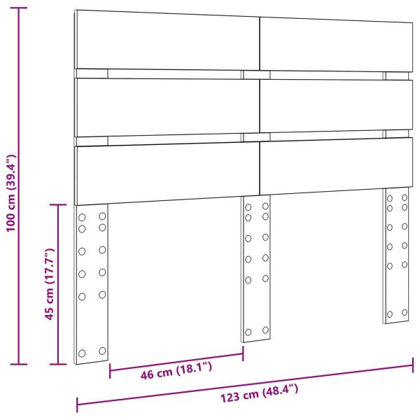 Kopfteil Altholz Holzwerkstoff