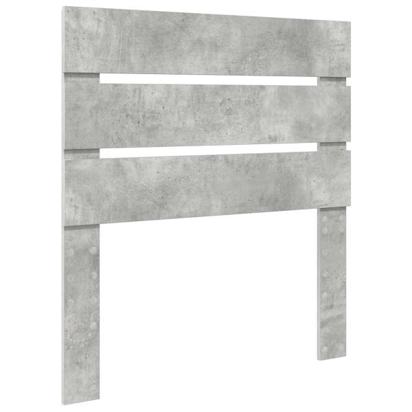 Kopfteil Beton Grau Holzwerkstoff