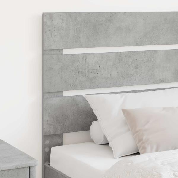 Kopfteil Beton Grau Holzwerkstoff