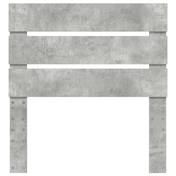 Kopfteil Beton Grau Holzwerkstoff
