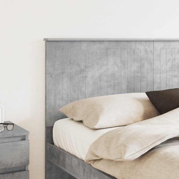 Kopfteil Beton Grau Holzwerkstoff