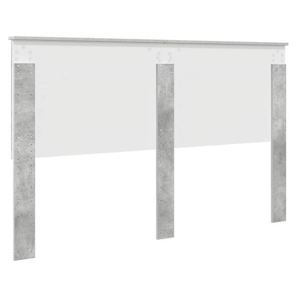 Kopfteil Beton Grau Holzwerkstoff