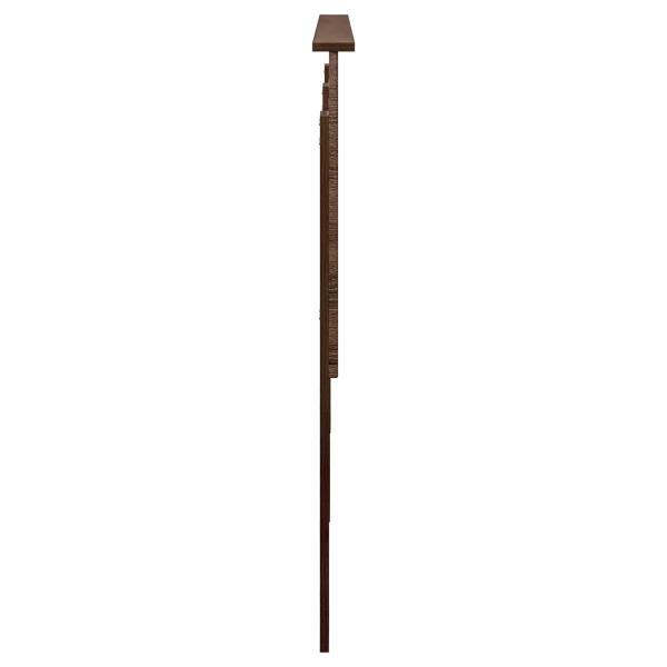 Kopfteil Braun Eichen-Optik Holzwerkstoff