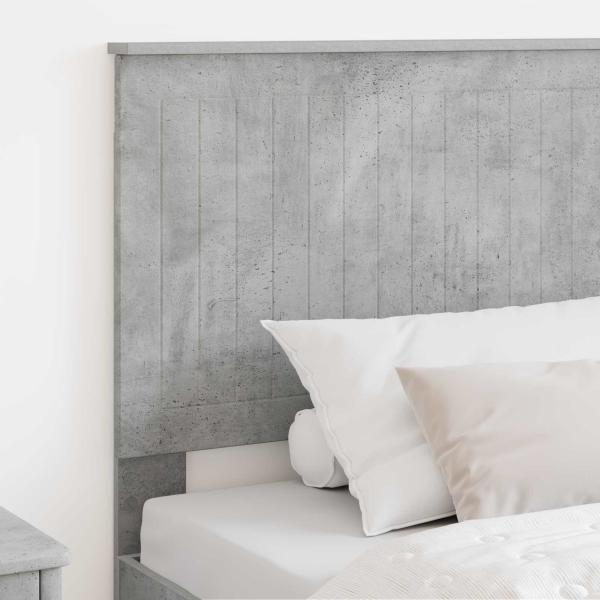 Kopfteil Beton Grau Holzwerkstoff