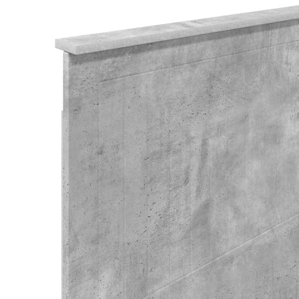 Kopfteil Beton Grau Holzwerkstoff